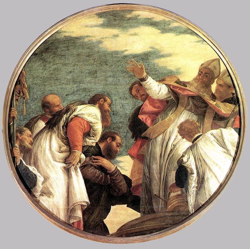 VERONESE (Paolo Caliari) The People of Myra Welcoming St. Nicholas